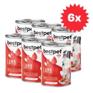 Bestpet Perro - Pack 6 unid. Trozos de Cordero 400grs
