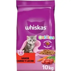 Whiskas Alimento Seco Para Gatito Sabor carne y leche 10kg